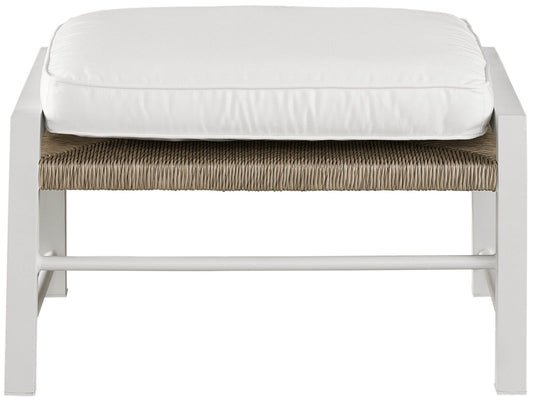 Coastal Living Outdoor - Tybee Ottoman - White