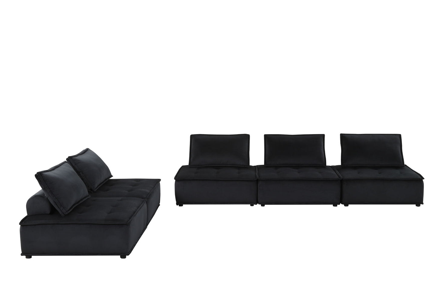 Anna - Stylish Sectional Sofa Ottoman