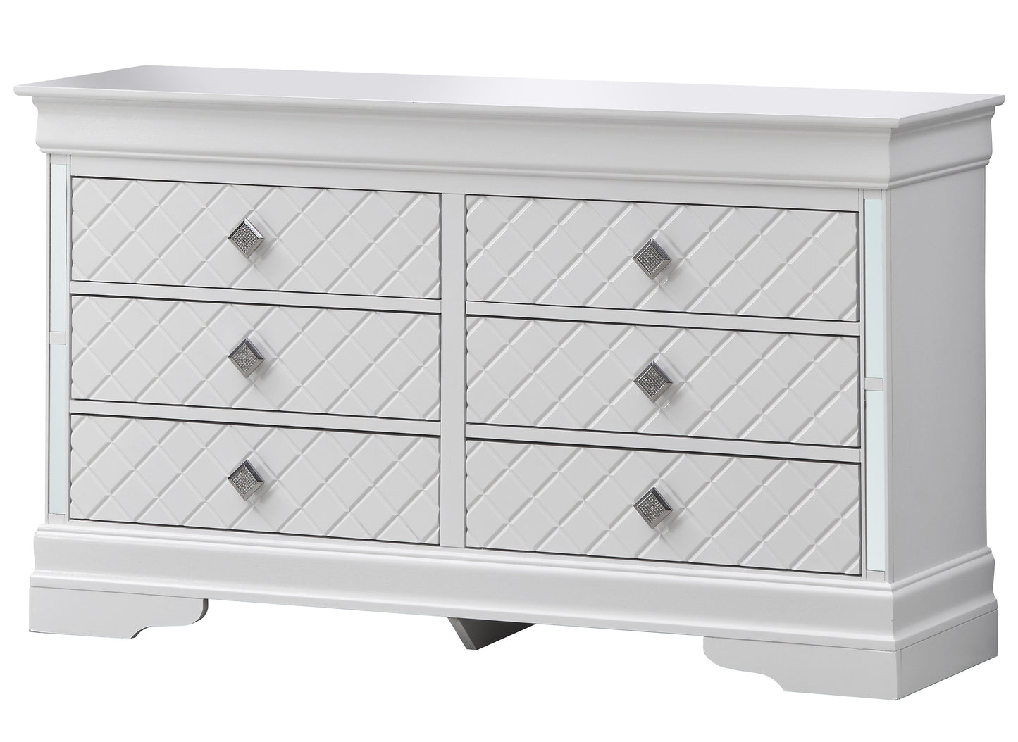 Verona - Stylish Dresser - Silver Champagne