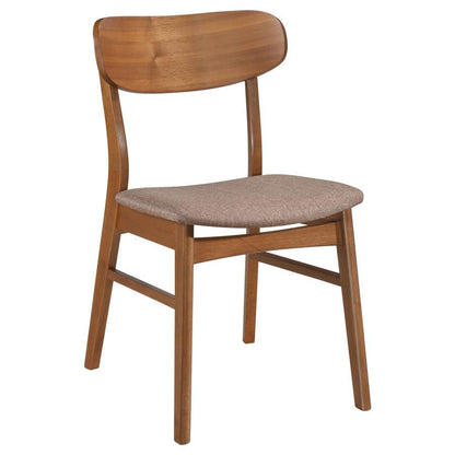 Dortch - Dining Side Chair (Set of 2) - Walnut And Brown