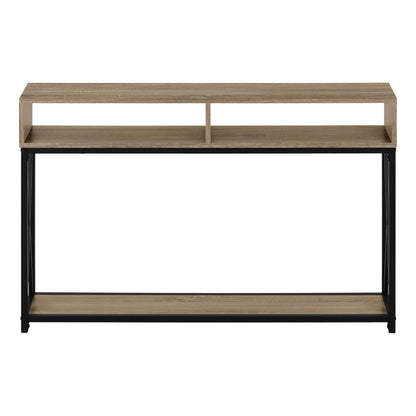 Accent Table, Console, Entryway, Narrow, Sofa, Living Room, Bedroom, Contemporary, Modern - Taupe