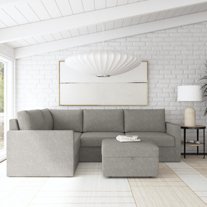 Flex - Sectional with Standard Arm and Storage Ottoman