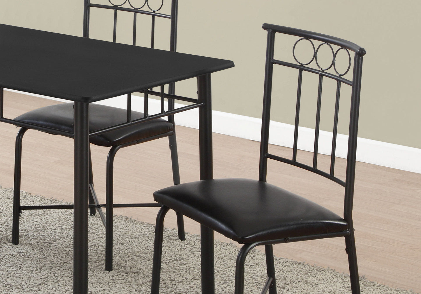 5 Pieces Dining Table Set, Small, Rectangular