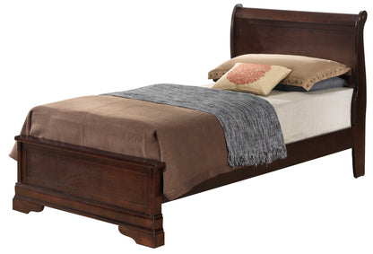 Sleigh Bed With Low Footboard