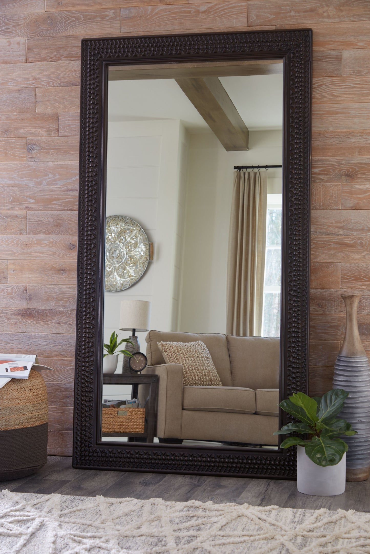 Balintmore - Dark Brown - Floor Mirror