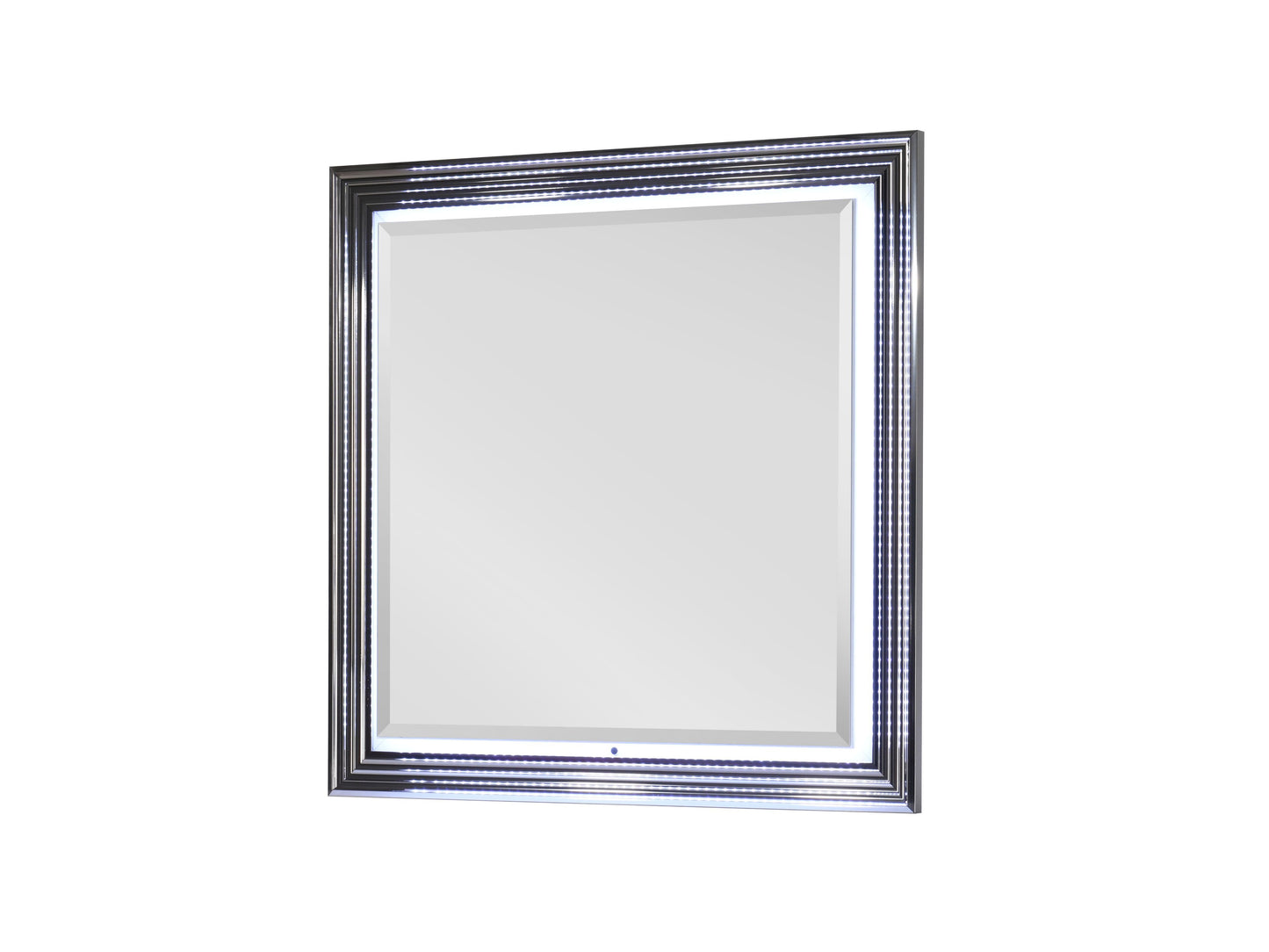 Moon - Smooth Mirror With LED - White