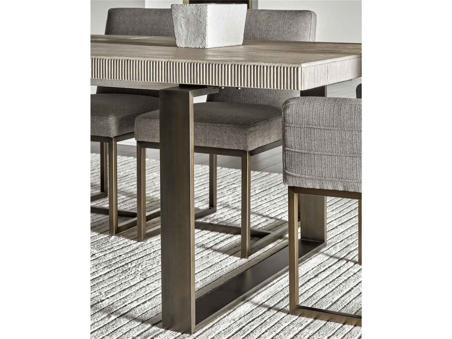 Modern - Robards Rectangular Dining Table - Quartz