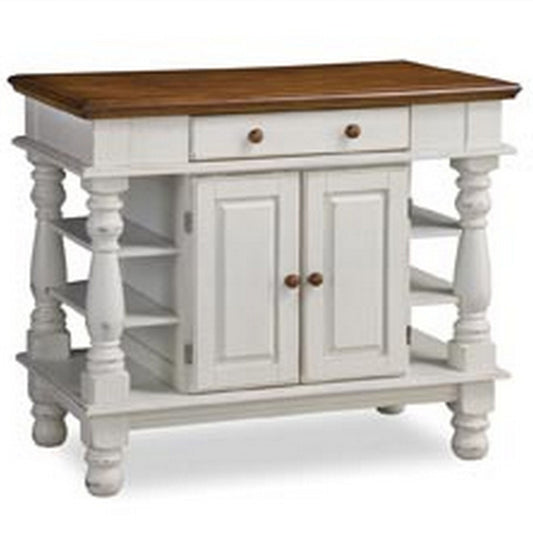 Montauk - Kitchen Island - Wood - White