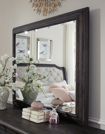 Bellamy - Landscape Mirror - Peppercorn