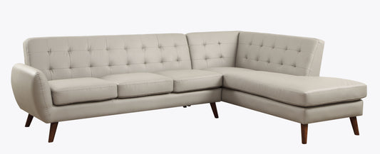 Essick II - Right Hand Facing Chaise Sectional Sofa - Gray