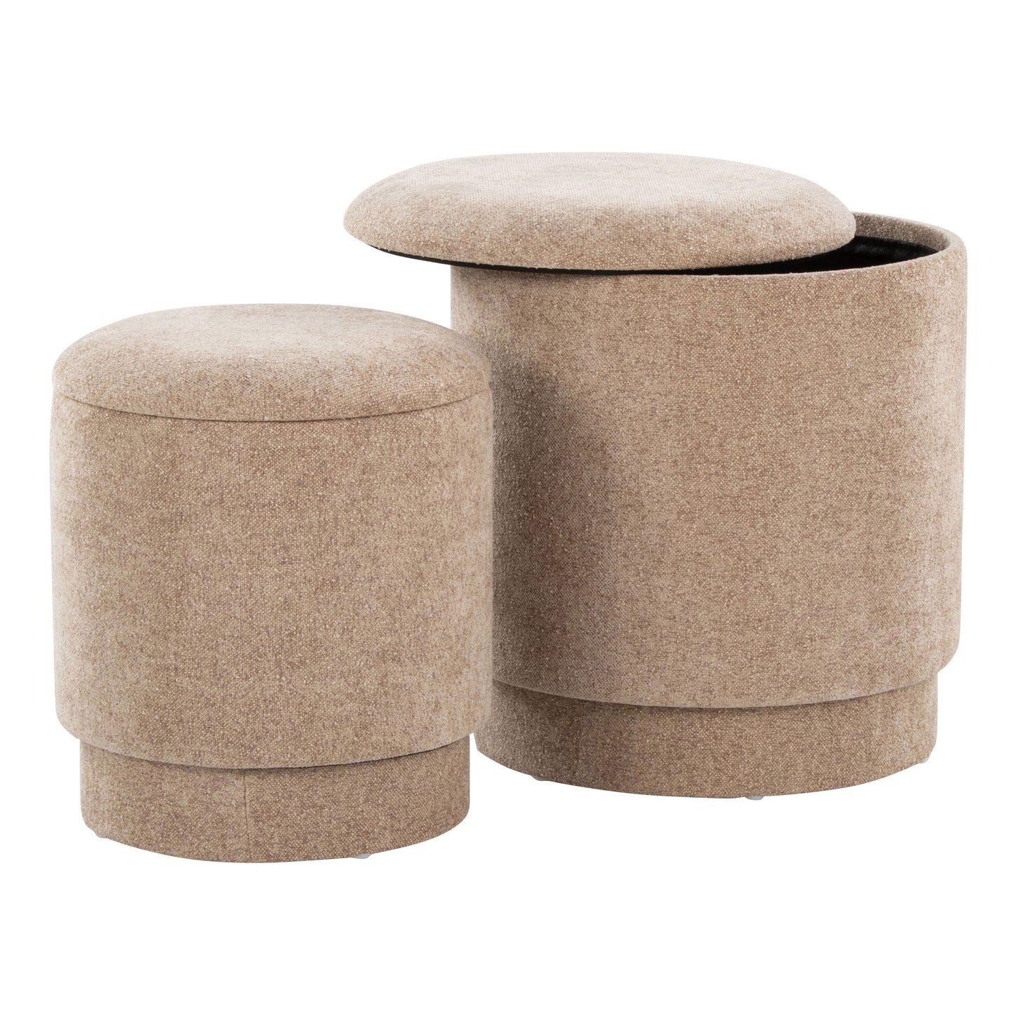 Marla - Upholste Contemporary Ottoman Set