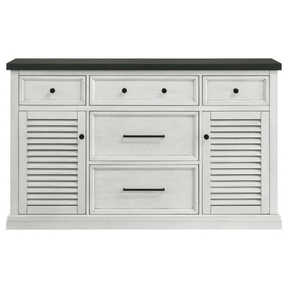 Aventine - 5-Drawer Sideboard Buffet Cabinet - Vintage White