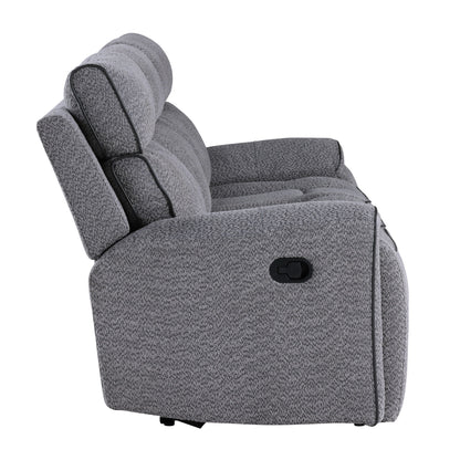 Omni - Sofa With Dual Recliner - Gray