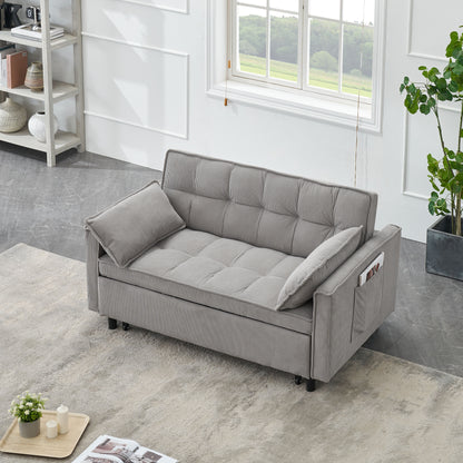 Two-Seat Casual Sofa With Pull Out Bed, Living Room Furniture