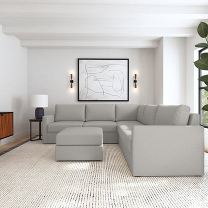 Flex - Sectional with Standard Arm and Ottoman