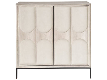 Coalesce - Odessa Bar Cabinet - Pearl Silver