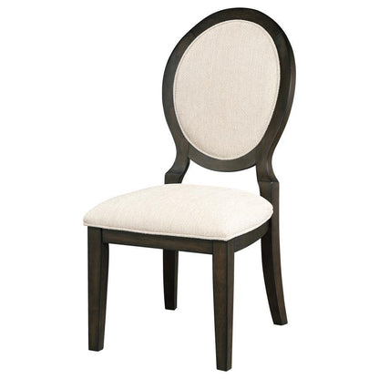 Twyla - Oval Back Dining Side Chair (Set of 2) - Dark Cocoa