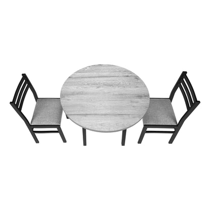 3 Pieces Dining Table Set, Small, Drop Leaf, Contemporary & Modern