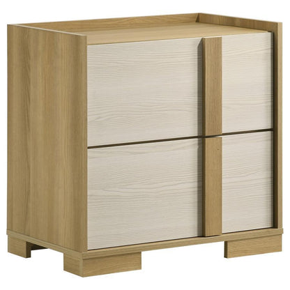 Hyland - 2-Drawer Nightstand Bedside Table - Natural