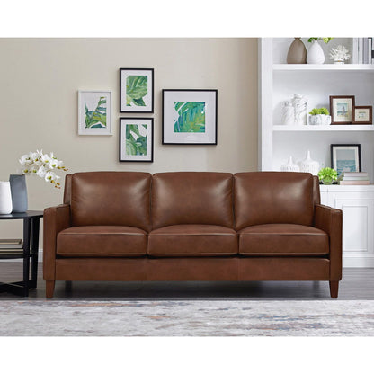 Ashby - Leather Sofa - Pecan