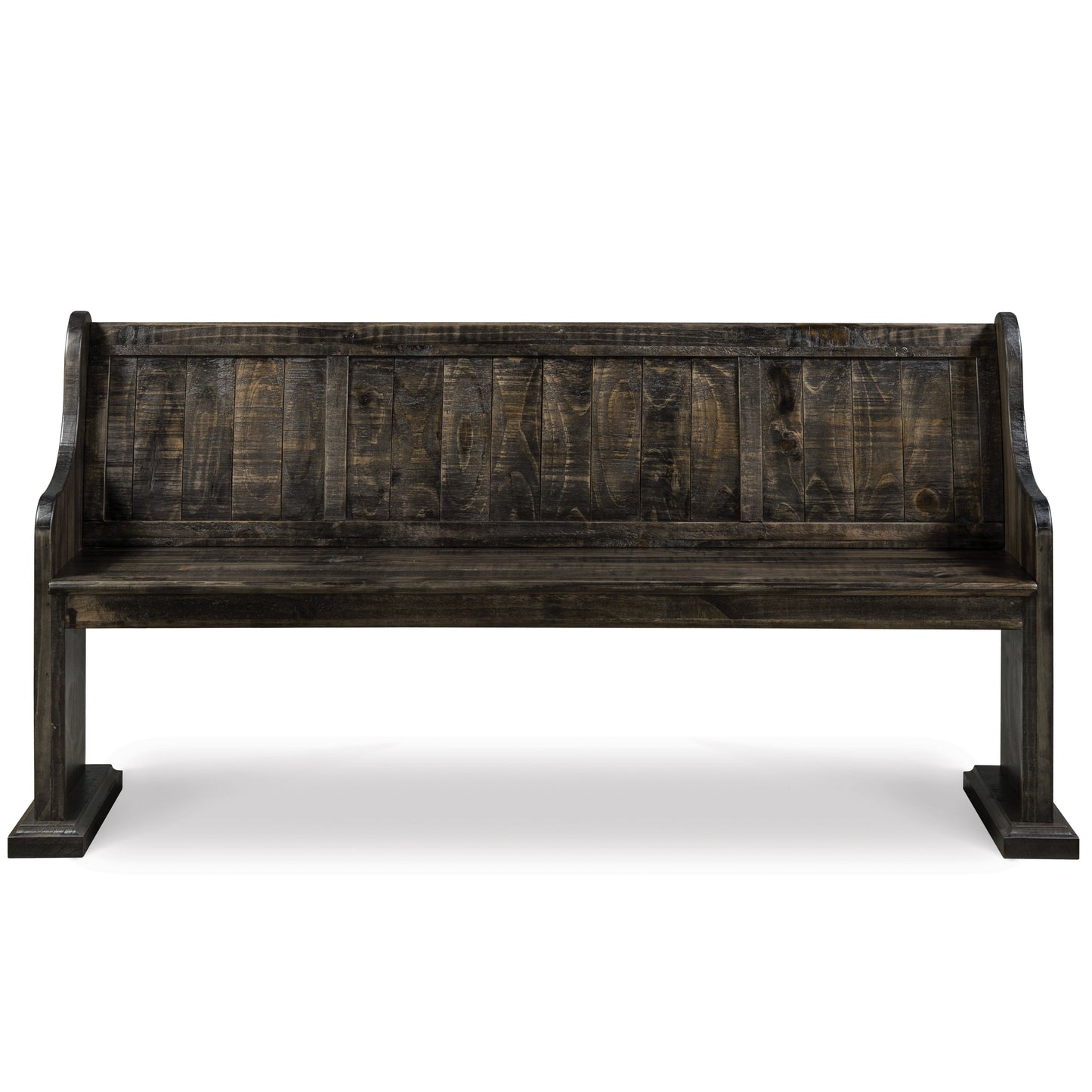 Bellamy - Bench With Back - Peppercorn