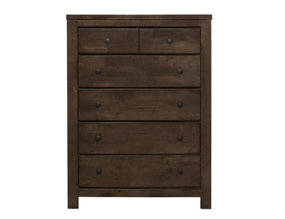 Verna - 5 Drawer Chest - Brown