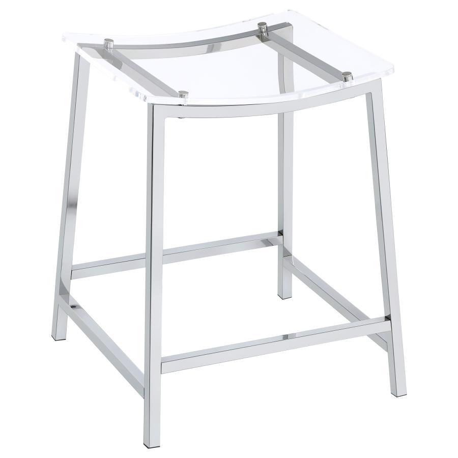 Jovani - Acrylic Backless Bar Stools (Set of 2)