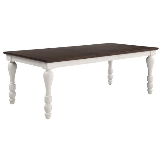 Madelyn - Extension Leaf Dining Table - Coastal White