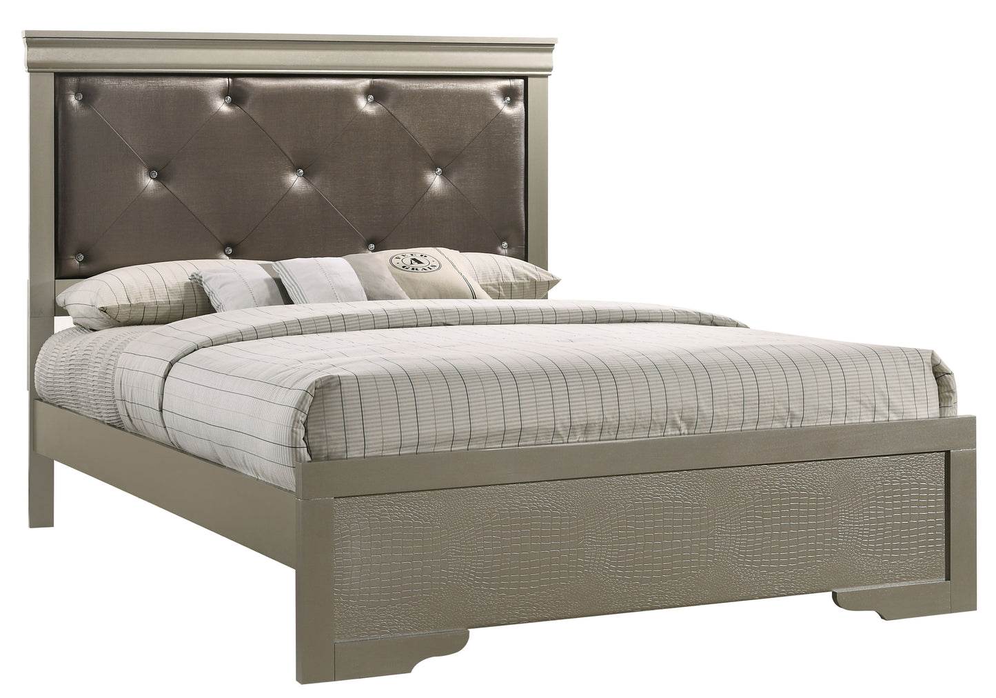 Chic Elegantly Designed Transitional Bed