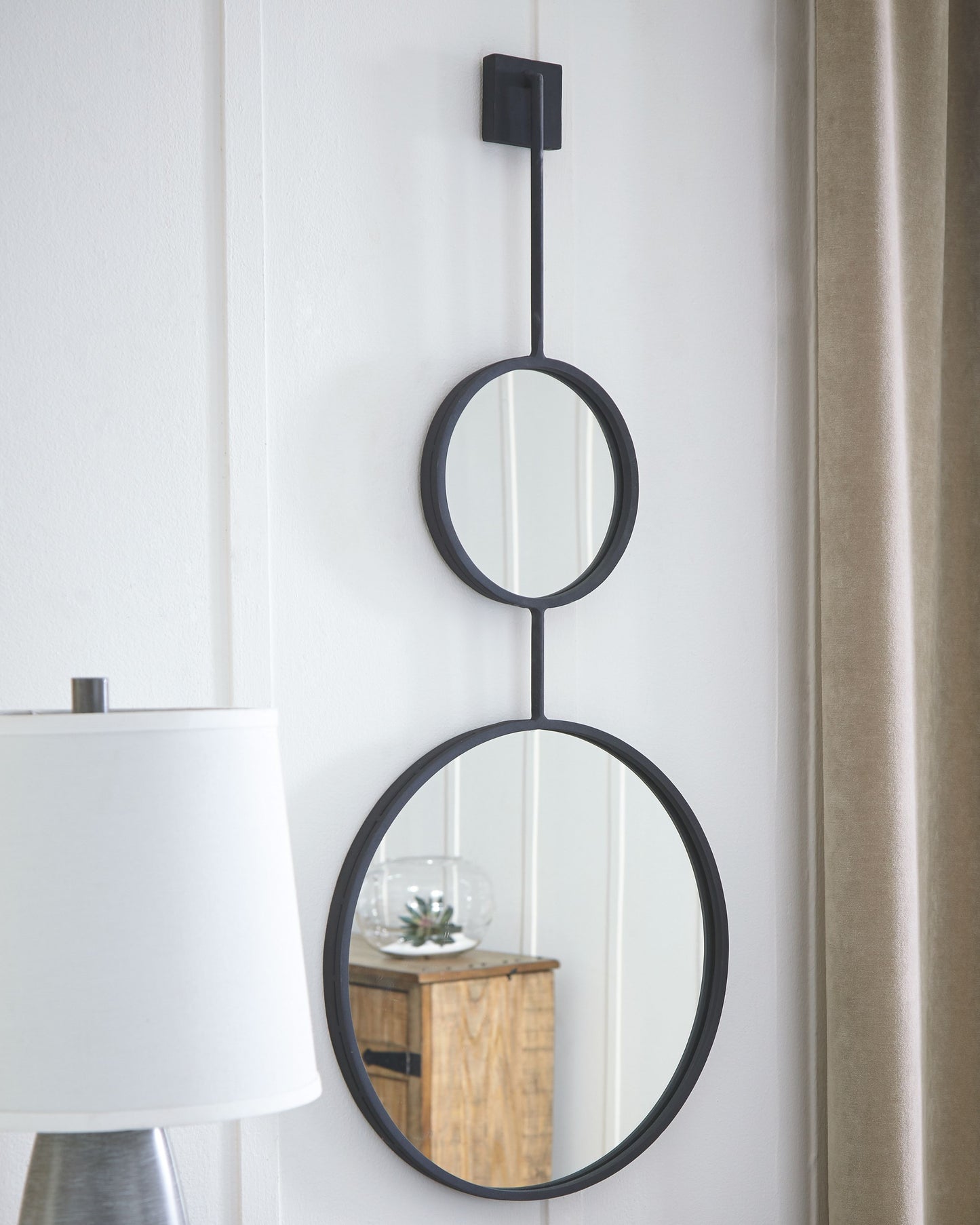 Brewer - Black - Accent Mirror