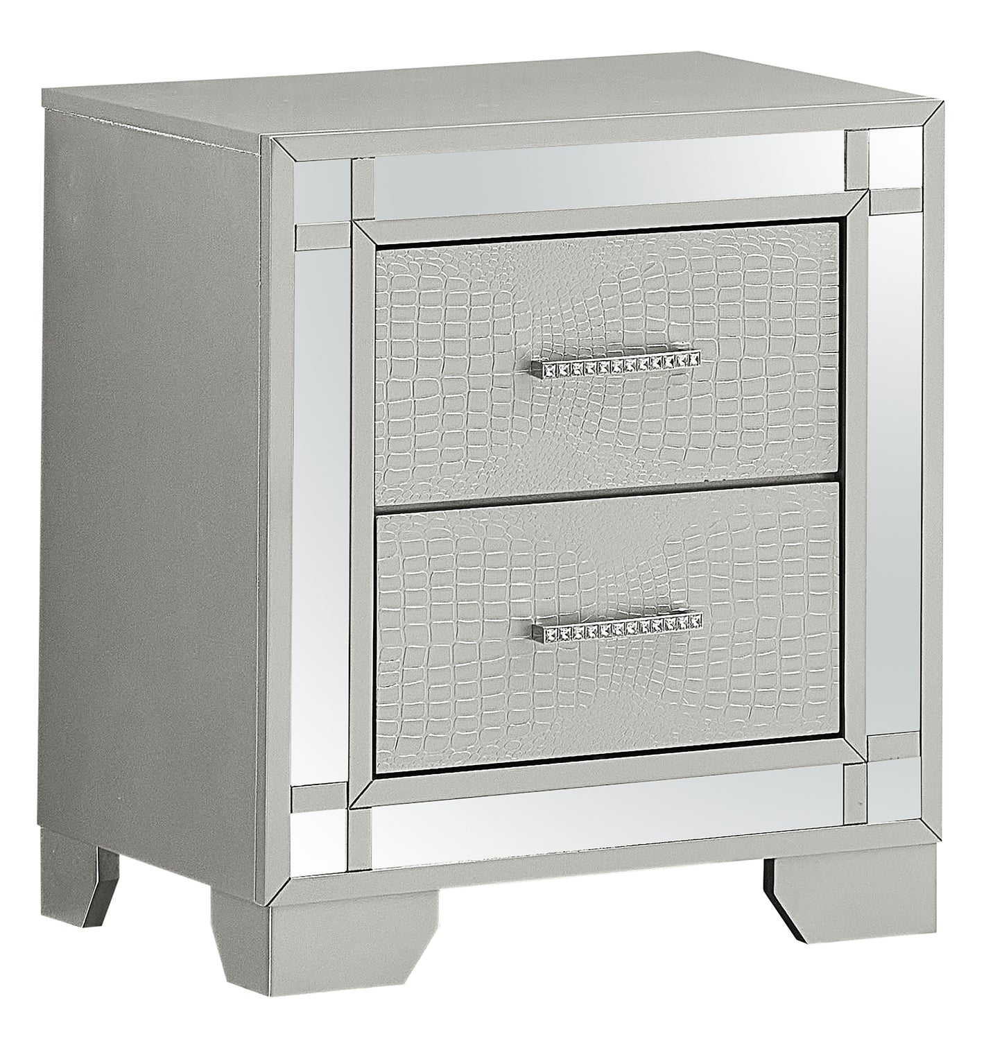 Madison - Nightstand - Silver Champagne