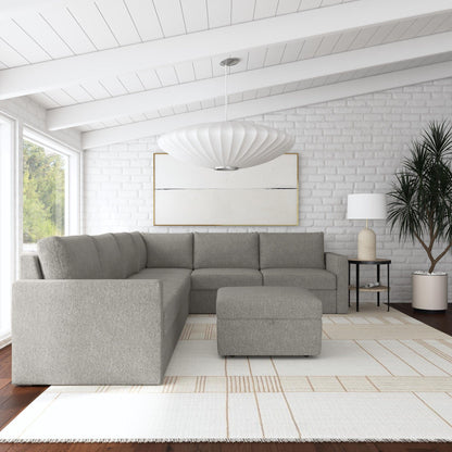 Flex - Sectional with Standard Arm and Storage Ottoman