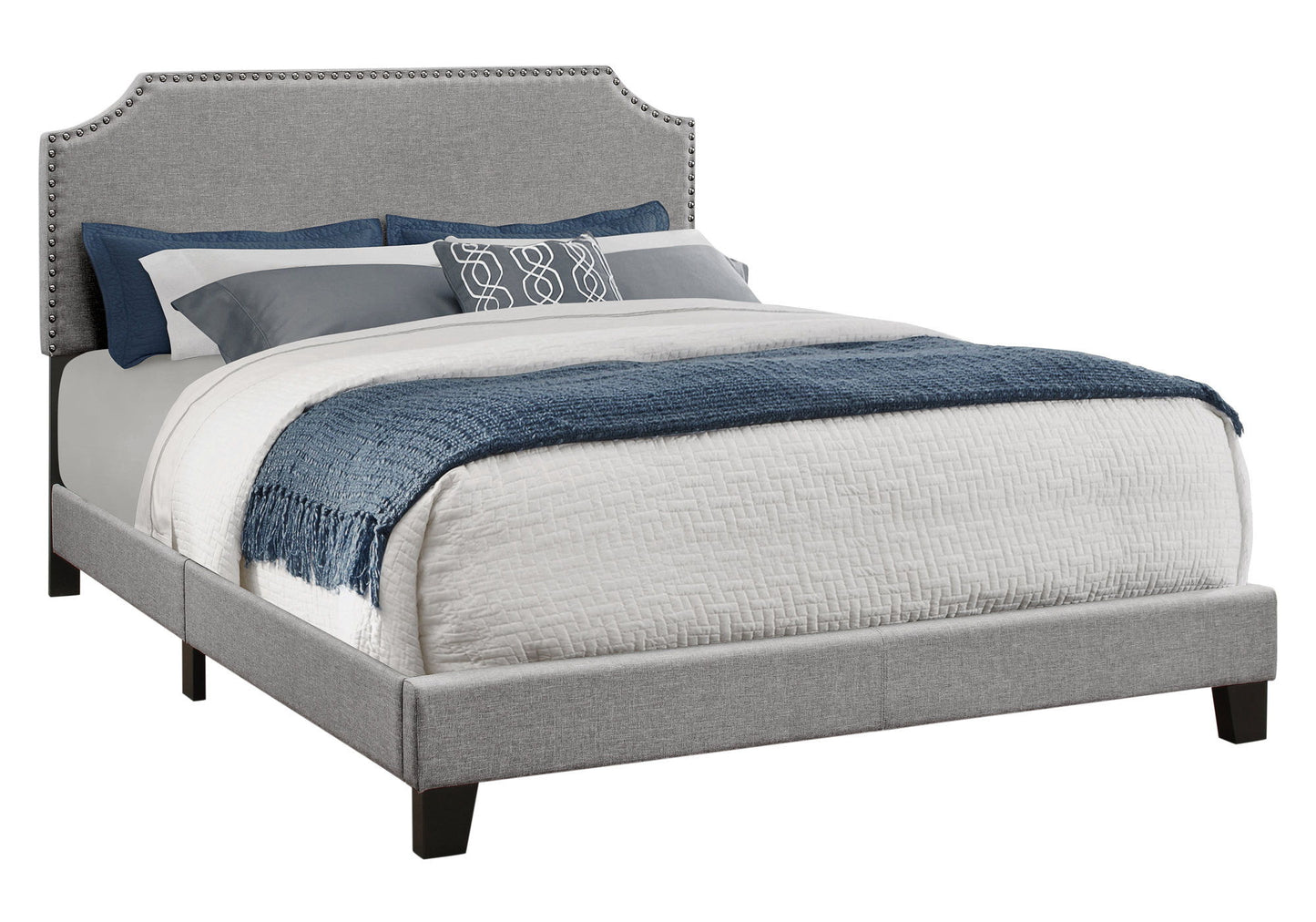 Bed Upholstered, Transitional