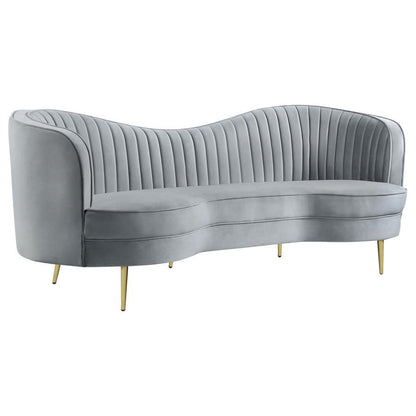 Sophia - Upholstered Channel Tufted Sofa Set