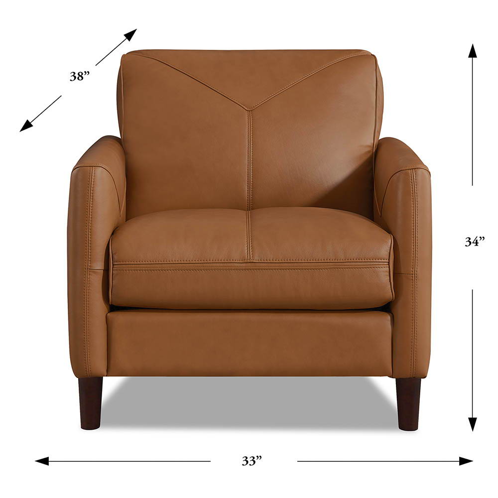 Yorkdale - Leather Chair - Cognac