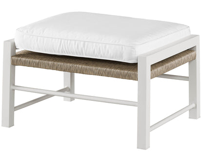 Coastal Living Outdoor - Tybee Ottoman - White