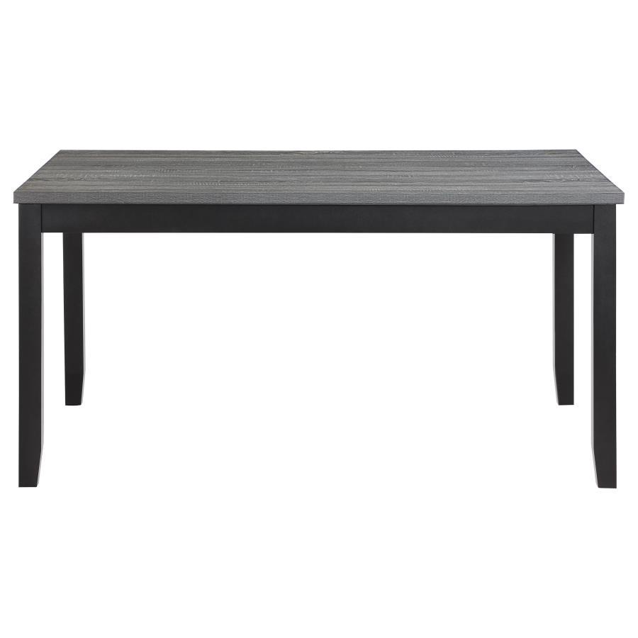 Barlow - 6 Piece Rectangular Dining Table Set - Gray And Black