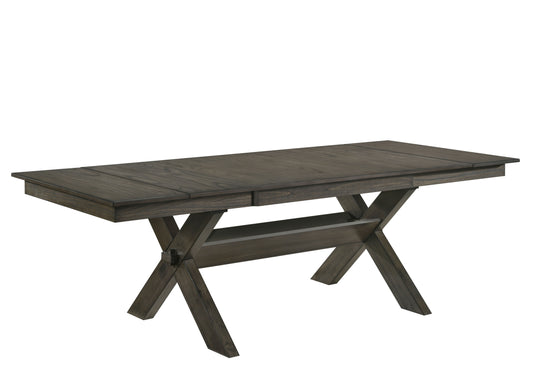 Gulliver - Dining Table Top & Base - Dark Brown