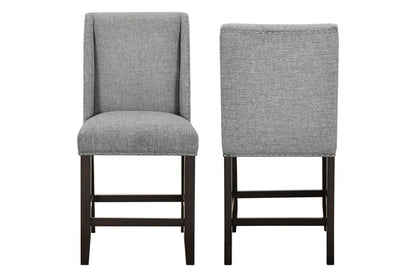 Faust - Counter Chair (Set of 2) - Gray