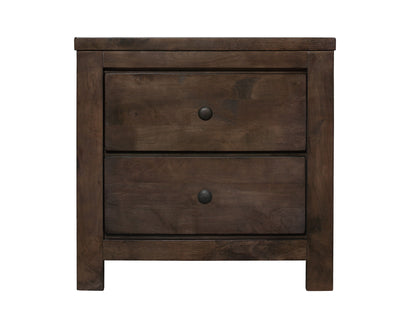 Verna - 2 Drawer Nightstand - Brown