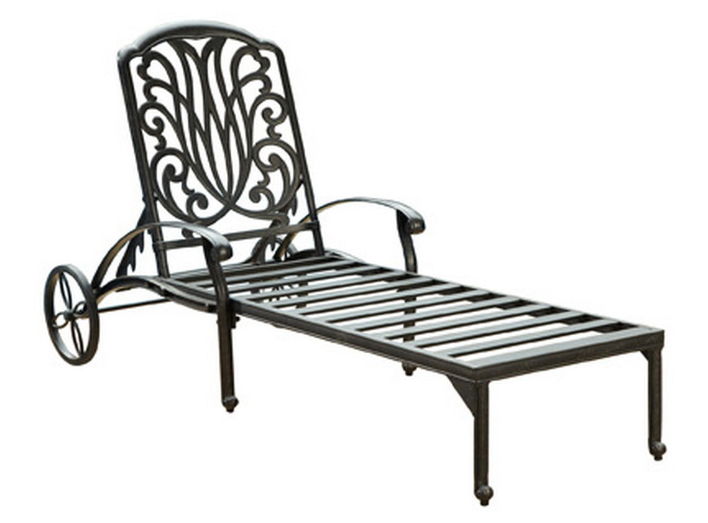 Capri - Outdoor Chaise Lounge - Dark Gray