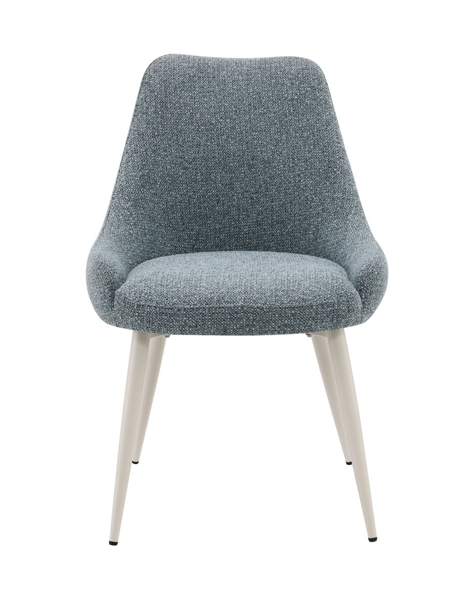 Laela - Boucle Bone Table Side Chair - Light Blue