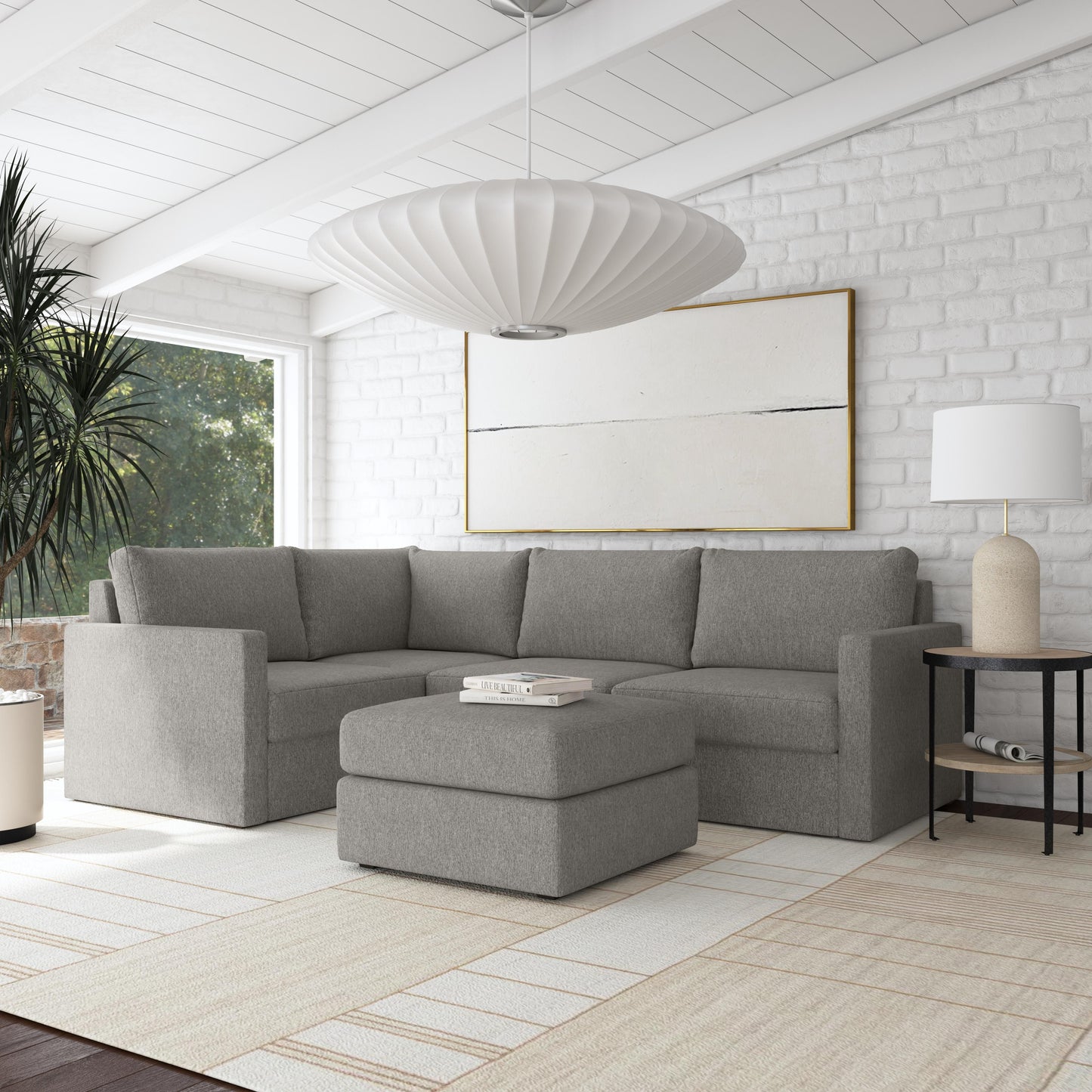 Flex - Sectional with Standard Arm and Ottoman