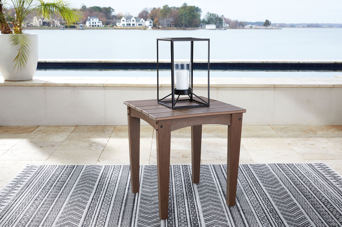 Emmeline - Brown - Square End Table