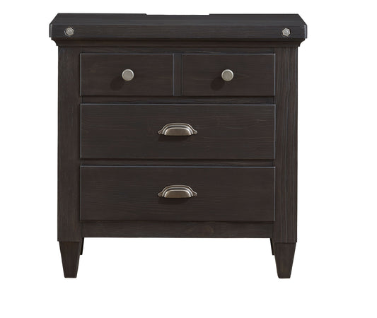 Sierra - Drawer Nightstand - Obsidian